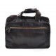 Leather shoulder messenger bag ipad laptop dark brown women men notebook bag