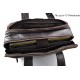 Leder herren damen tablet tasche notebook tasche dunkel braun messenger ledertasche