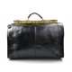 Leather doctor bag mens travel black womens cabin luggage bag leather shoulder bag