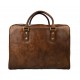 Leather shoulder messenger bag ipad laptop black women men notebook bag