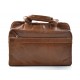 Leather shoulder messenger bag ipad laptop brown women men notebook bag