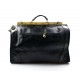 Leather doctor bag mens travel black womens cabin luggage bag leather shoulder bag