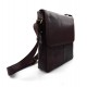 Tablet leather shoulder bag xxl dark brown satchel mens tablet ipad leather bag