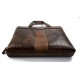 Sac cuir d'èpaule brun sac postier notebook ipad tablet sac en cuir homme femme