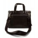 Leather notebook ipad tablet satchel dark brown messenger men ladies bag