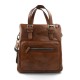 Borsa porta notebook marrone tracolla pelle uomo donna cartella messenger