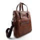 Borsa porta notebook marrone tracolla pelle uomo donna cartella messenger