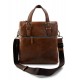 Borsa porta notebook marrone tracolla pelle uomo donna cartella messenger