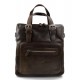 Leather notebook bag satchel messenger men ladies bag handbag dark brown shoulder bag ipad tablet bag