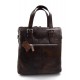 Leather notebook bag satchel messenger men ladies bag handbag dark brown shoulder bag ipad tablet bag