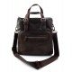 Leather notebook bag satchel messenger men ladies bag handbag dark brown shoulder bag ipad tablet bag