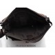 Genuine italian leather XXL shoulder messenger bag ipad laptop ladies men notebook dark brown