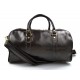 Bolso de viaje deportivo mujer hombre marron oscuro bolso de cuero