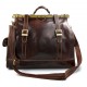 Leather doctor bag mens travel brown womens cabin luggage bag leather shoulder bag