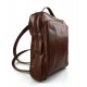 Backpack genuine leather travel bag weekender sports bag brown