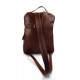 Backpack genuine leather travel bag weekender sports bag brown