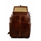 Leather brown backpack genuine leather travel bag brown