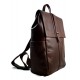 Leather brown backpack genuine leather travel bag brown