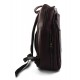 Leather dark brown backpack genuine leather travel bag weekender sports bag