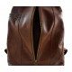 Leather backpack genuine leather brown travel bag weekender