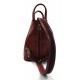 Bolso de cuero genuino mochila de hombre de piel mochila de mujer rojo