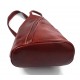 Bolso de cuero genuino mochila de hombre de piel mochila de mujer rojo