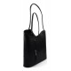 Bolso de piel mujer negro bolso de cuero mochila bandolera