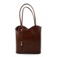 Ladies handbag brown leather bag clutch hobo bag backpack