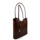 Ladies handbag brown leather bag clutch hobo bag backpack