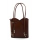 Ladies handbag brown leather bag clutch hobo bag backpack