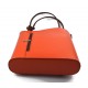 Ladies handbag orange brown leather bag clutch hobo bag backpack