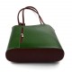 Bolso de piel mujer verde marron bolso de cuero mochila bandolera