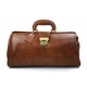 Leather doctor bag messenger handbag ladies men leatherbag briefcase vintage brown