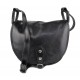 Bolso de mujer de piel bandolera de cuero negro bolso de espalda bolso de cuero