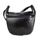 Bolso de mujer de piel bandolera de cuero negro bolso de espalda bolso de cuero