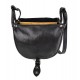 Bolso de mujer de piel bandolera de cuero negro bolso de espalda bolso de cuero