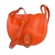 Sacoche femme sacoche orange de cuir sac femme sacoche besace bandoulière