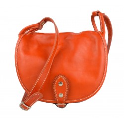 Damen leder tasche gürteltasche hüfttasche henkeltasche schultertasche orange