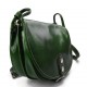 Bolso de mujer de piel bandolera de cuero verde bolso de espalda bolso de cuero