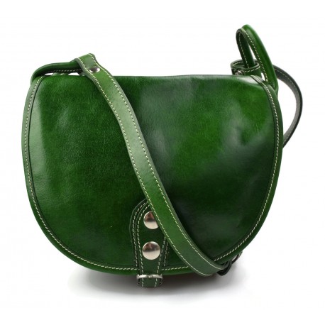 Bolso de mujer de piel bandolera de cuero verde bolso de espalda bolso de cuero