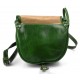 Bolso de mujer de piel bandolera de cuero verde bolso de espalda bolso de cuero