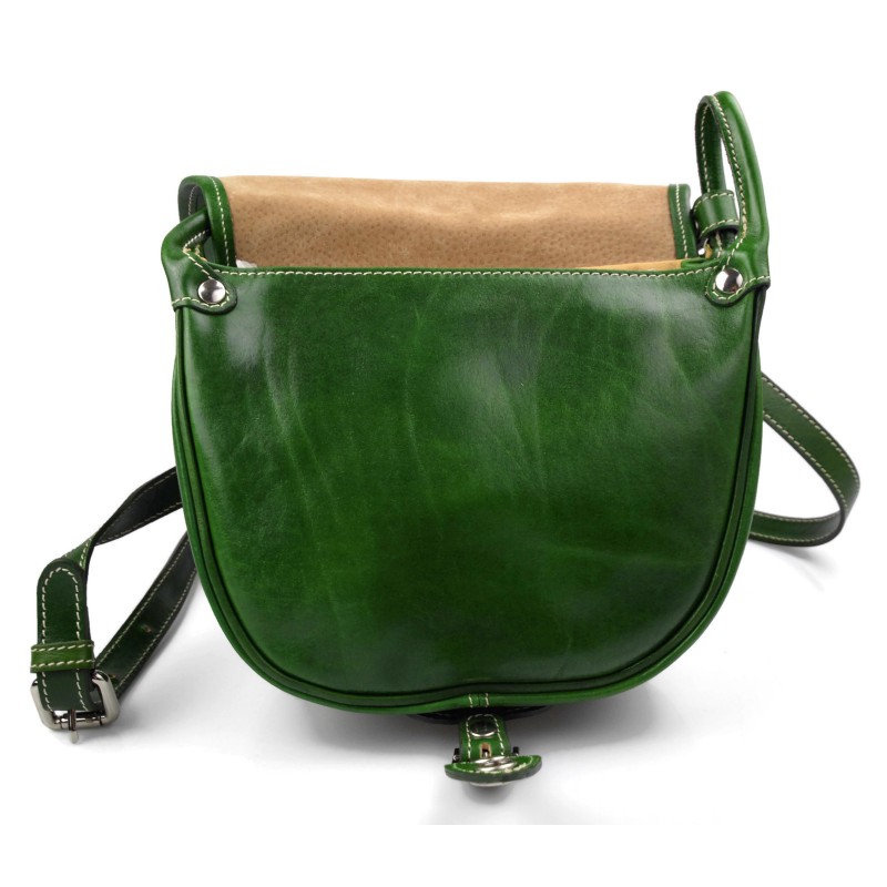 COURREGES SHOULDER BAG IN GREEN PATENT LEATHER LEATHER HAND BAG PURSE  ref.340775 - Joli Closet