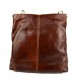 Leather ladies handbag shoulder bag luxury leather bag brown