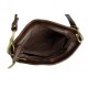 Leather ladies handbag shoulder bag luxury leather bag dark brown