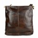 Leather ladies handbag shoulder bag luxury leather bag dark brown