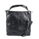 Bolso de de cuero bolso de piel de mujer negro