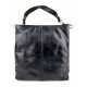 Leather ladies handbag shoulder bag luxury leather bag black