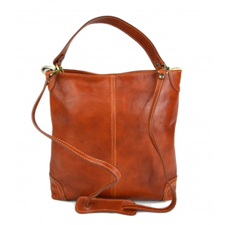 Bolso de de cuero bolso de piel de mujer miel