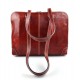 Borsa donna vera pelle borsa a spalla borsa tablet rosso