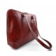 Borsa donna vera pelle borsa a spalla borsa tablet rosso